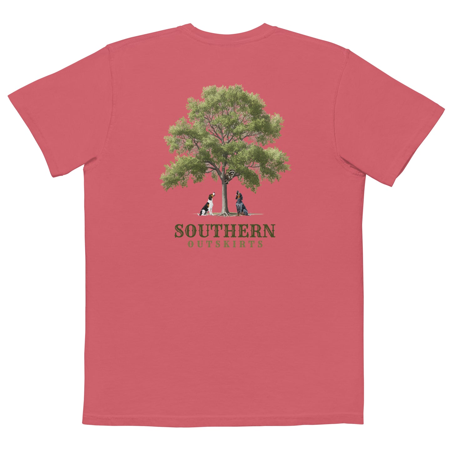 TreeinCoon T-Shirt, T-Shirt, Back view, Watermelon