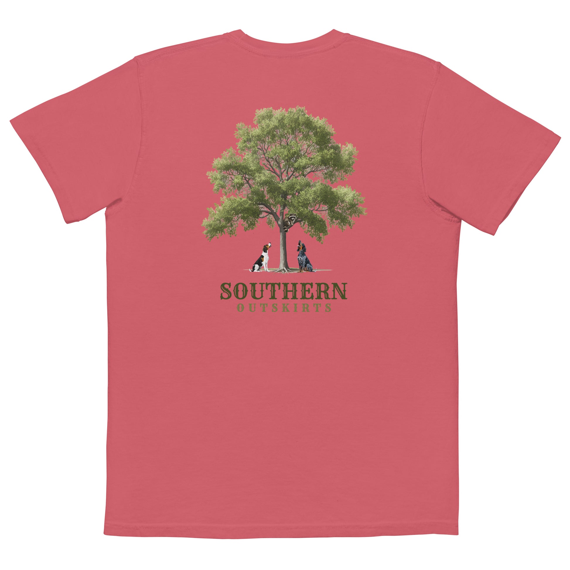 TreeinCoon T-Shirt, T-Shirt, Back view, Watermelon